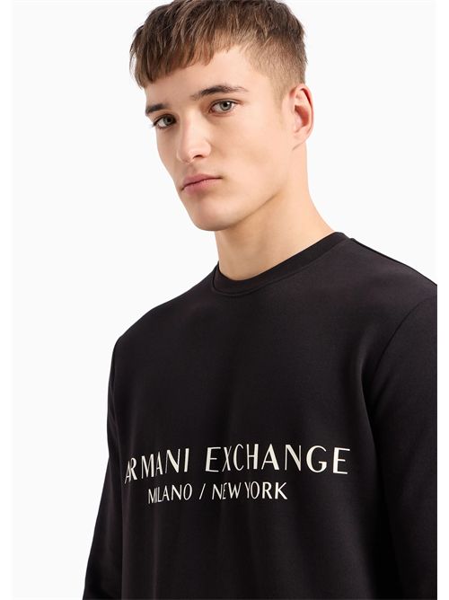 felpa uomo nera ARMANI EXCHANGE | 8NZM88ZJKRZ/1200